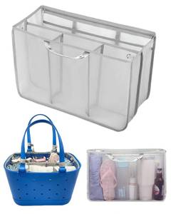 lot 34862 image: Beach Bag Organizer Inserts Compatible with X Large Simple Modern Accessories Inserts, Original XL Lightweight Mesh Insert Divider Pouch, Beach Tote Bags Insert for Organizing