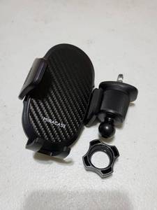 lot 34897 image: Miracase Phone Holders for Your Car with Metal Hook Clip, Air Vent Cell Phone Stand Car Mount, Universal Automobile Cradle for Garmin GPS Fit iPhone Android and All Smartphones, Dark Black - Retail $12
