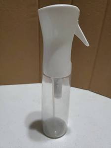lot 34954 image: Spray Bottle For Hair Continuous Mister Spray Bottle for Hairstyling, Cleaning, Plants, Pets, Barbers, Salons, Essential Oil Scents (10.1 Ounce) used has water residue in bottle - Retail $8