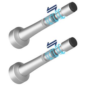 lot 34974 image: 2Pcs Adjustable Door Stopper, 3.07-4.45in Aluminum Door Stoppers for Bottom of Door, Silver Door Stops for Wall with Silicone Tip, Screw & Adhesive Installation - Retail $18