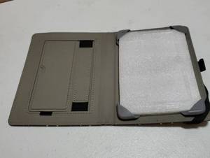 lot 34983 image: Universal Case for 6 eReaders, Folio Leather Stand Cover with Handstrap Compatible with All 6 inch PaperwhiteKoboTolinoPocketookE-Book Reader-COS - Retail $30