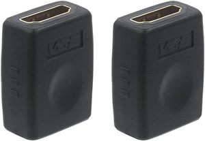 lot 34991 image: HDMI Coupler HDMI Female to Female Connector 3D 4K Extension Adapter Compatible with PCs and Xbox One��Wall-Mounted TVs and TV Sticks, 2-Pack - Retail $5