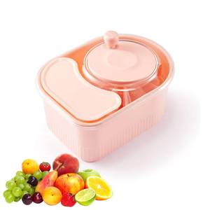 lot 35005 image: Fruit Cleaner Spinner, Large Fruit Washer Spinner, Fruit Cleaner Spinner with Fruit Washer Bowl and Brush, Vegetable Fruit Spinner Washer,Fruit and Vegetable Scrubber - Retail $40