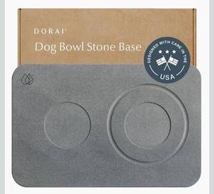 lot 2744 image: Dorai Home Stone Drying Mat for Dog Bowls