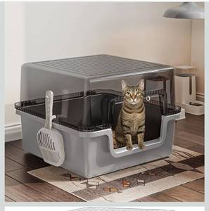 lot 2755 image: Oneluck XXL Covered Cat Litter Box