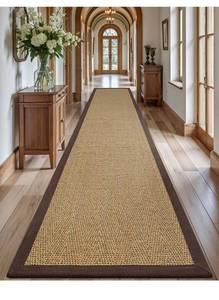 lot 2761 image: LUMI Jute Runner Rug Non Slip for Hallway, 3x12 Natural Rustic Carpet No Shedding, Farmhouse Braided Area Mat Indoor High Traffic for Living Room, Entryway, Kitchen, Laundry, 3x12