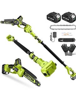 lot 2768 image: Electric Pole Saws for Tree Trimming, powers on