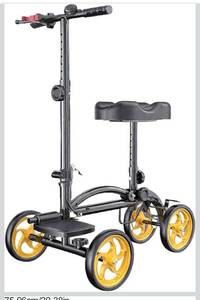 lot 2773 image: All Terrain Steerable Knee Scooter Rollator Walker