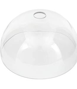 lot 2774 image: Bowl Glass Lamp Shade Replacement, 1-58 inch Fitter, 11.8 Diameter, 6.1 Height, Clear Glass Globe Cover