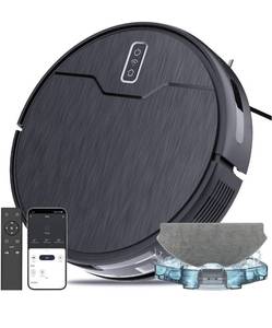 lot 2775 image: Robot Vacuum and Mop Combo, Robot Vacuum Cleaner, powers on