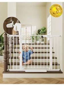 lot 2781 image: Cumbor 29.7-46 Baby Gate for Stairs, Toddler Safety Essentials for The House,