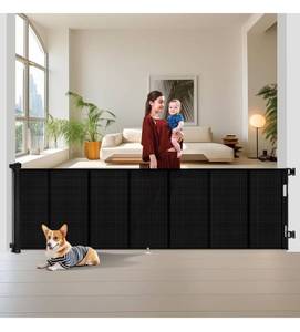 lot 2801 image: 150 inch Retractable Baby Gates 34 inch Tall,
