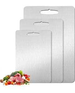 lot 2814 image: 3 Pack Titanium Cutting Boards