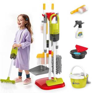 lot 2836 image: Kids Cleaning Toys Set,14PCS Toddler Cleaning Toys with Broom and Dustpan Mop Set, 2in1 Vacuum That Really Works,Toddler Vacuum Cleaner, Pretend Play Cleaning Supplies for Boys Girls Age 3-8 (Red)