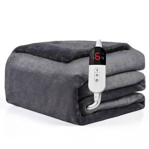 lot 2855 image: Easthome Heated Blanket Twin Fast Heating Bed Electric Blankets Throw Flannel with 6 Heating Levels &amp 4 Hours Auto Off, Over-Heated Protection ETL, Double-Sided Flannel�Drey