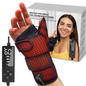 lot 2870 image: sticro Wrist Thumb Brace Heating Pad for Arthritis and Carpal Tunnel Relief, Hand Heating Pad for Sprains Trigger Thumb, Tendonitis Pain Relief - Left Right Hand