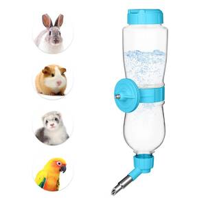 lot 2874 image: VANNON 17oz Small Animal Water Dispenser for Crate, Parrots Water Bottle for Cage, Chewproof Pet Water Bottle for Rabbits, Guinea Pigs, Ferrets, Chinchillas and Other Small Rodents, Top Fill, Blue