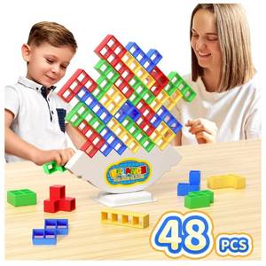 lot 2875 image: Ziogogco 48 Pcs Game Gifts, Balance Stacking Blocks Game��Perfect for Family, Parties, Travel,Boys Girls Gifts��Novelty Toy Gift for Kids or Friends
