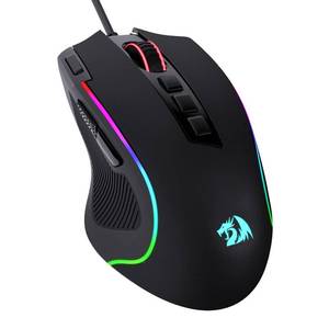 lot 2884 image: Redragon M612 Predator RGB Gaming Mouse, 8000 DPI Wired Optical Mouse with 11 Programmable Buttons & 5 Backlit Modes, Software Supports DIY Keybinds Rapid Fire Button