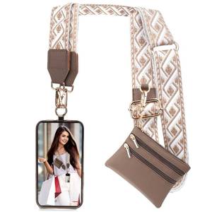 lot 2890 image: XANGNIER Clip and Go Strap for Phone with Wallet Crossbody, Phone Strap with Zippered Wallet, Adjustable Anti Theft Cellphone Lanyard for Women, Cellphone Chain Accessories,Multicolor 5