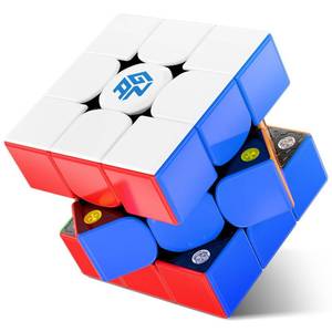 lot 2914 image: GAN 356 M, 3x3 Magnetic Speed Cube Stickerless 356M Magic Cube with Extra GES, UV Version