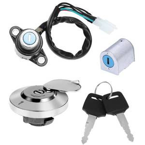 lot 2919 image: Ignition Switch Fuel Gas Cap Steering Lock Set Replacement for Honda Rebel Magna CMX 250 450