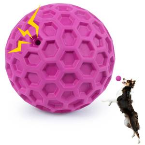 lot 2924 image: DISSKNIC Interactive Squeaky Dog Balls, Dog Toys for Aggressive Chewers Large Breed for Relieving Anxiety, Tough Dog Chew Toys Balls for Aggressive Chewers, Outdoor Squeaky Cognitive Dog Toys
