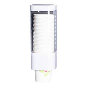 lot 2925 image: Wall Mounted Cup Dispenser Holder for 3-5oz Paper & Plastic Cups - Paste Plate Adhesive Mount for Bathroom, Office, Home, Gym, Hospital - Compact Cup Storage Solution (White-1pcs)