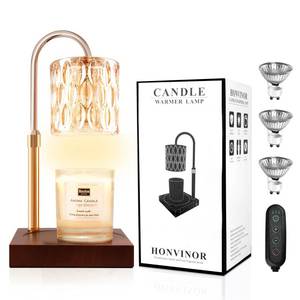 lot 2932 image: Honvinor Candle Warmer Lamp, Candle Warmer Light with Timer & Dimmer, Candle Warmer Lamp Adjustable Height, Compatible with Jar Scented Candles, Candle Warming Lamp with 3 Bulbs for Home Decor