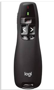 lot 2937 image: Logitech Wireless Presenter R400, USB-A PowerPoint Clicker with Laser Pointer, Wireless Presentation Clicker Remote