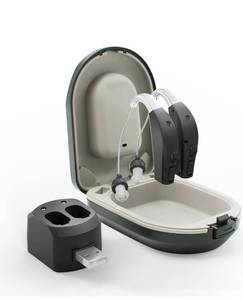 lot 2941 image: JUANGU Hearing Aids Rechargeable OTC BTE Hearing Aid for Seniors with DSP Processing System Noise Reduction Volume Control Invisible Design