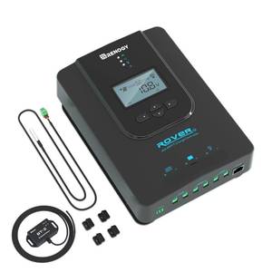 lot 5044 image: Renogy Solar Charge Controller (Bluetooth) - Rover 20A 12V24V Auto Parameter DC Input MPPT Charge Controllers for Solar Panels Adjustable LCD for Gel Sealed Flooded Lithium Battery