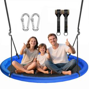 lot 5053 image: 48 inch Saucer Tree Swing for Kids Adult, Larger Flying Swing for Whole Family 700lbs Weight Capacity with Adjustable Hanging Straps