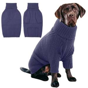 lot 5077 image: IECOii XL Dog Sweater,Winter Doggy Clothes for Large Dogs Girl Boy,Warm Pullover Soft Dog Sweater Turtleneck,Lightweight & Good Stretch for Active Dogs Like Beagle,Border Collie (Blue,XLarge)