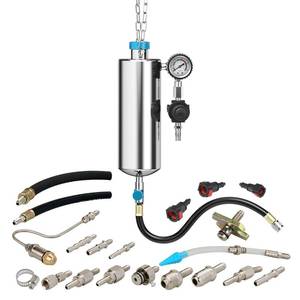 lot 5107 image: Fuel Injector Cleaner Tool Kit 1000ML 150PSI Disassembly-Free Fuel Injection System Cleaner Pressure Adjustment Fuel Injector Cleaning Machine with Adapter for Gasoline Car ThrottleIntake System
