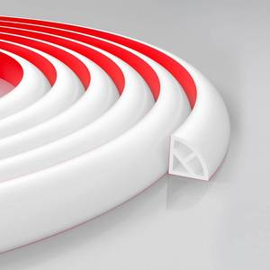 lot 5116 image: 34 Inch Flexible Quarter Round Molding, Peel and Stick Rubber Floor Trim, Quarter Round Trim with 3m Tape, Self-Adhesive Bathtub Trim Molding(Hollow, 118Inch)