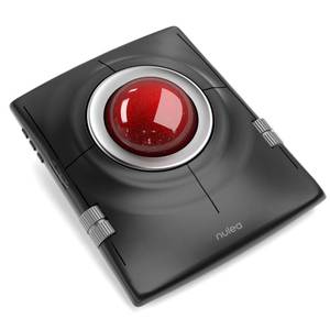 lot 5121 image: Nulea M512 Wireless Trackball Mouse, Ergonomic 55mm Trackball, 4 Level Adjustable DPI for Precise Control, Left or Right Hand Compatible, Rechargeable, Multi-Device Bluetooth & 2.4GHz for PC, Laptop