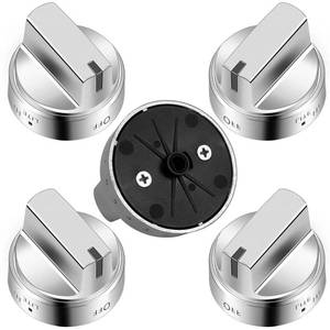 lot 5122 image: AMI PARTS WB03X24818 Gas Stove Knob Replacement for GE,100% Stainless Steel Stove Replacement Knobs PS11729081 AP5989029,Compatible with ge Stove Knob (Not Universal)