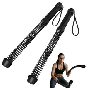 lot 5161 image: WKNNOXT Cordless Battle Ropes (2-Pack) Portable Workout Ropes for HIIT Workouts,Cardio & Muscle Training,Low-Impact Cardio Training,Home Gym Equipment for Men & Women(Updated Version 1.8LB x 2)