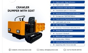 lot 2003 image: Unused SDLD25 Crawler Dumper with Rato Engine, Hydraulic DumpBed, Tracks, up to 5 mph with 3 gears