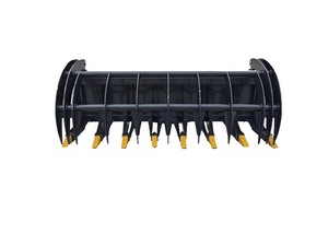 lot 2081 image: Unused 2026 Arteer RR-78W 78 Skid Steer Root Rake Grapple Bucket