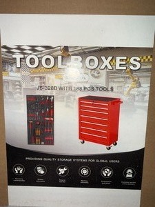 lot 2284 image: Unused Starvox JS-328B 188 piece Tool Trolley