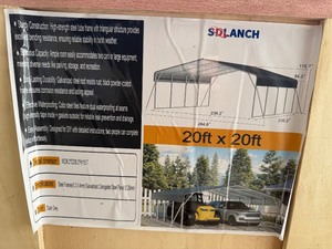 lot 2395 image: Unused SD Lanch SDLC2020. 20x20 High End Carport