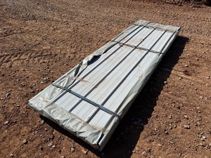 lot 2138 image: Unused Captok CK-XH50 10 foot long Sheets of Galvalume Stell Siding or Roofing  50 sheets in this lot