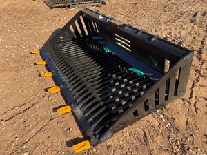 lot 2182 image: Unused CAPTOK CK-RB66 Skid Steer Rock Bucket
