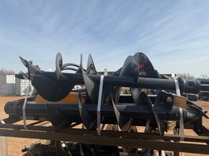 lot 2163 image: Unused Captok CK-AG70 Skid Steer Auger 8,12,16 inch auger rods included.