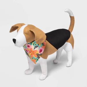lot 941 image: Tropical Floral Printed Dog Bandana - Sun Squad�� - Retail $4