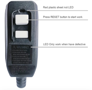 lot 948 image: Kaper Patented Auto-Monitoring GFCI Plug Replacement, 15 Amp Grounded 3-Prong, Manual Reset, ETL Listed, for Power Pressure Washer & Pool Pump, Durable 3-Wire Assembly, 1 Pack, Black - Retail $14