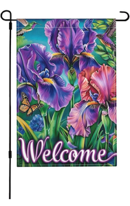 lot 973 image: Welcome Garden Flag 12 x 18 - Retail $0