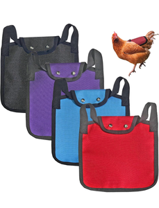 lot 1021 image: 2-Pieces Premium Chicken Saddles with Adjustable Strap, Hen Saddle Sweater Clothes, Birds Protector for Back and Sides, Poultry Accessories for Hens, Suitable for 5-7.6lbs - Retail $0